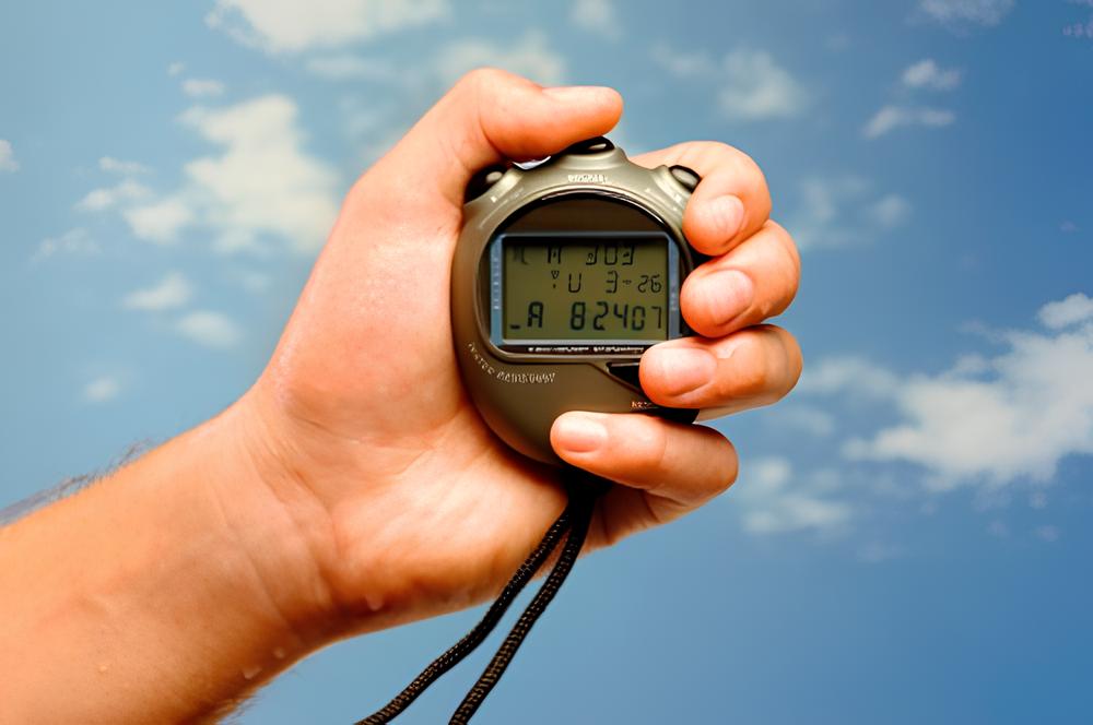 A stopwatch like this can help when timing and building your workout.