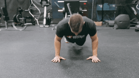 Here shows you the classic push-up.
